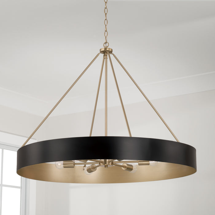 Weller Six Light Chandelier-Pendants-Capital Lighting-Lighting Design Store