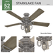 Starklake 52" Ceiling Fan-Fans-Hunter-Lighting Design Store