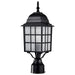 Nuvo Lighting - 60-4909 - One Light Post Lantern - Adams - Textured Black