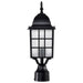Nuvo Lighting - 60-4909 - One Light Post Lantern - Adams - Textured Black