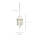 Nuvo Lighting - 60-4911 - One Light Hanging Lantern - Adams - White