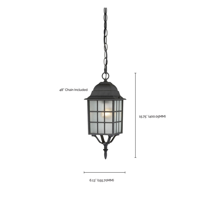 Nuvo Lighting - 60-4913 - One Light Hanging Lantern - Adams - Textured Black