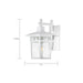 Nuvo Lighting - 60-4951 - One Light Wall Lantern - Cove Neck - White