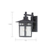 Nuvo Lighting - 60-4953 - One Light Wall Lantern - Cove Neck - Textured Black
