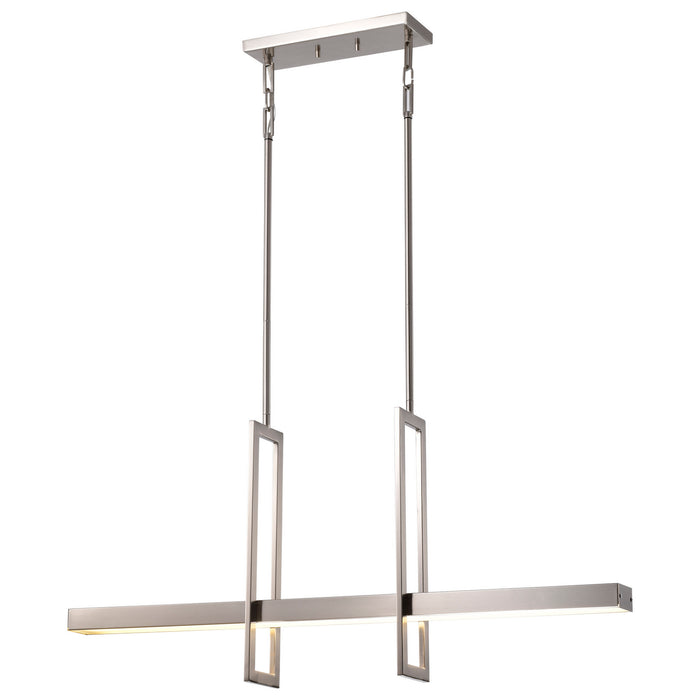 Nuvo Lighting - 62-136 - LED Island Pendant - Frame - Brushed Nickel