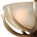 Vaxcel - C0014 - Two Light Semi Flush Mount - Yoho - Black Walnut