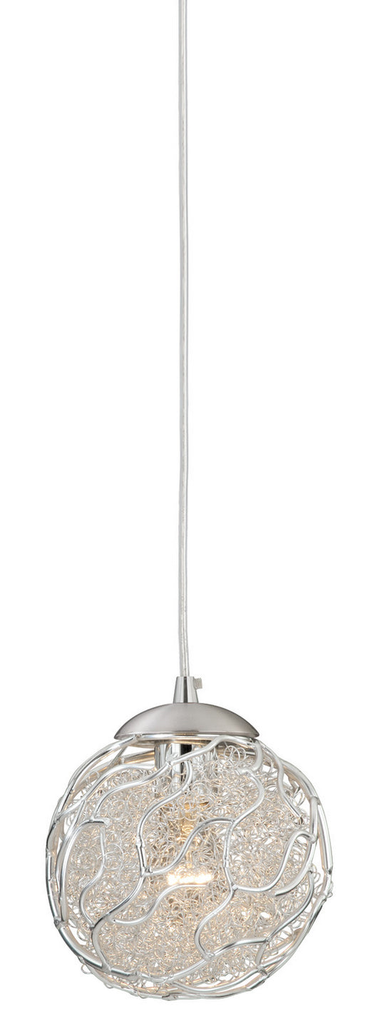 Vaxcel - P0008 - One Light Mini Pendant - Milano - Satin Nickel