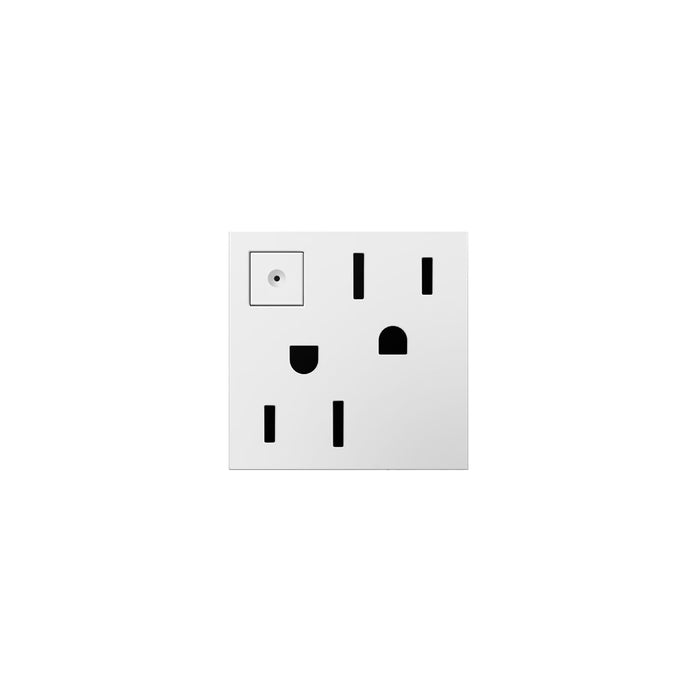 Legrand - ARPS152W4 - Energy-Saving On/Off Outlet - Adorne - White