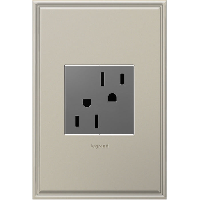 Legrand - ARTR152M4 - Tamper-Resistant Outlet - Adorne - Magnesium