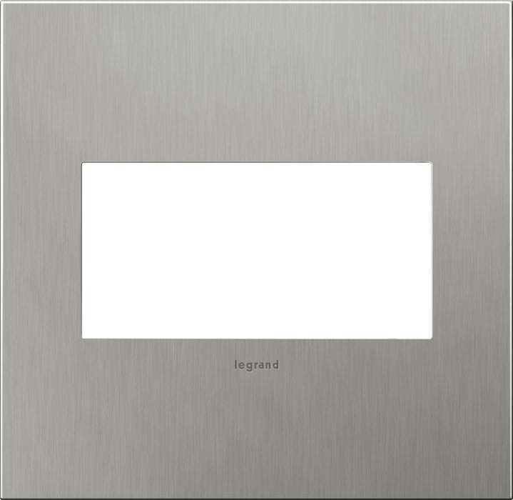 Legrand - AWC2GBS4 - Wall Plate - Adorne - Brushed Stainless Steel