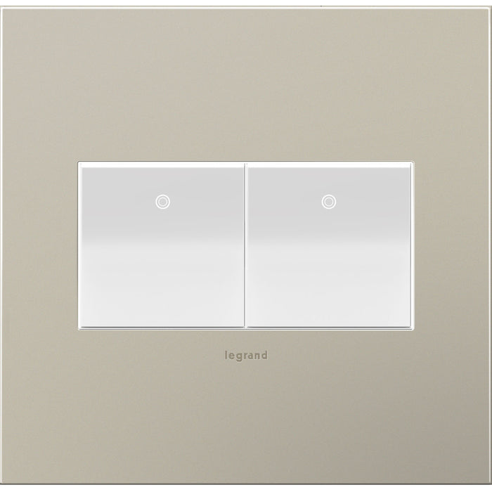 Legrand - AWC2GSN4 - Wall Plate - Adorne - Satin Nickel