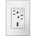 Legrand - AWM1G3MW4 - Gang Wall Plate - Adorne - Mirror White