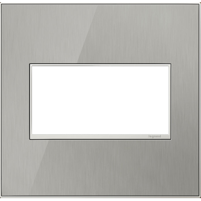 Legrand - AWM2GMS4 - Gang Wall Plate - Adorne - Brushed Stainless