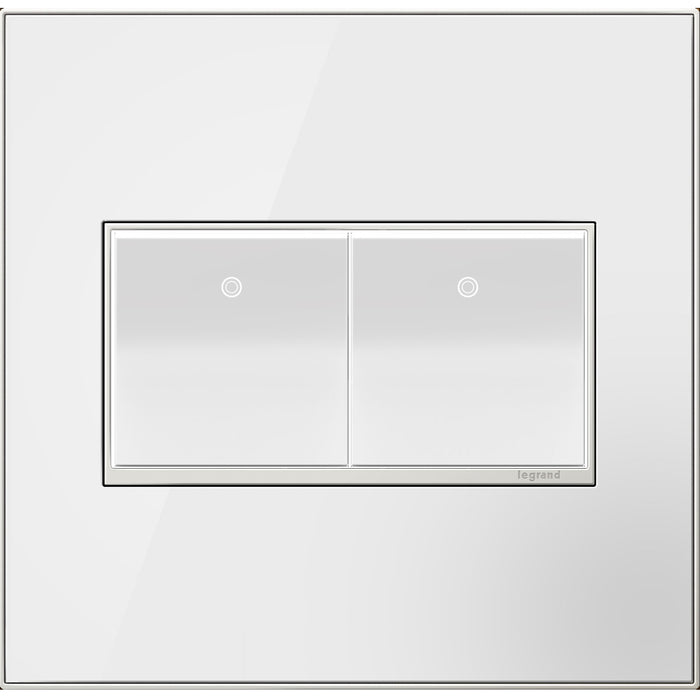 Legrand - AWM2GMW4 - Gang Wall Plate - Adorne - Mirror White