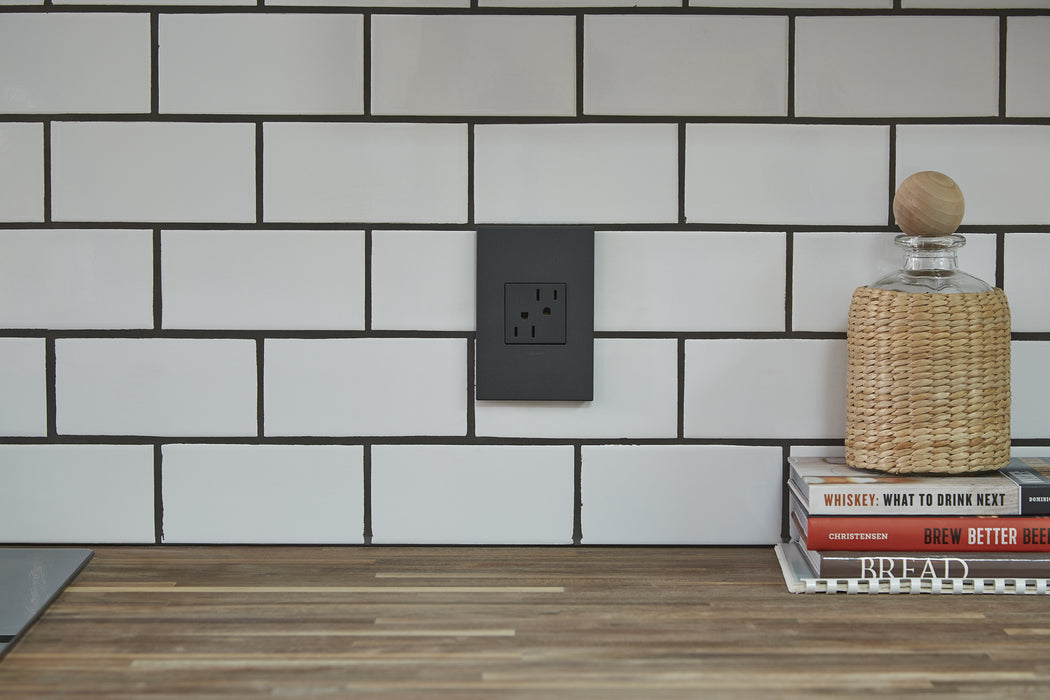 Legrand - AWP1G2GR6 - Gang Wall Plate - Adorne - Graphite