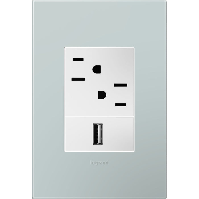 Legrand - AWP1G3BL4 - Gang Wall Plate - Adorne - Pale Blue