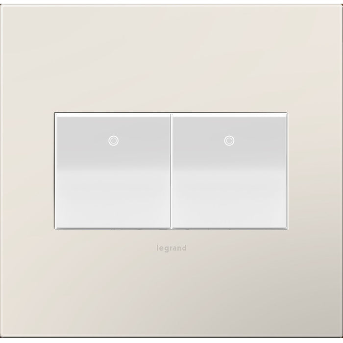 Legrand - AWP2GLA4 - Gang Wall Plate - Adorne - Satin Light Almond