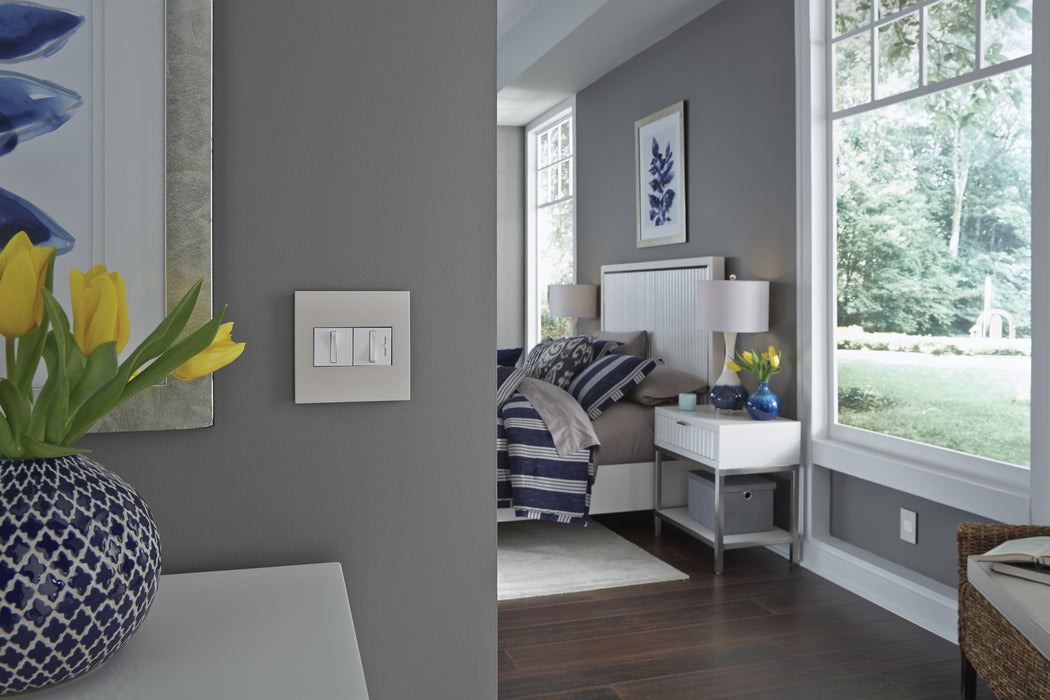 Legrand - AWP2GLA4 - Gang Wall Plate - Adorne - Satin Light Almond