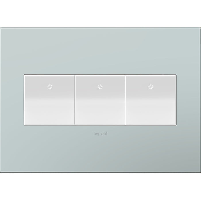 Legrand - AWP3GBL4 - Gang Wall Plate - Adorne - Pale Blue