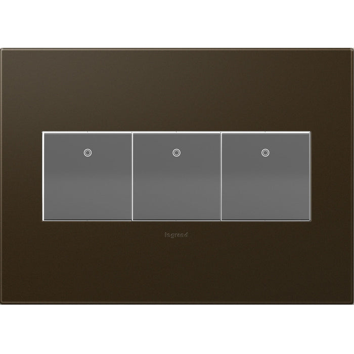 Legrand - AWP3GBR4 - Gang Wall Plate - Adorne - Bronze