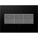 Legrand - AWP3GGR4 - Gang Wall Plate - Adorne - Graphite