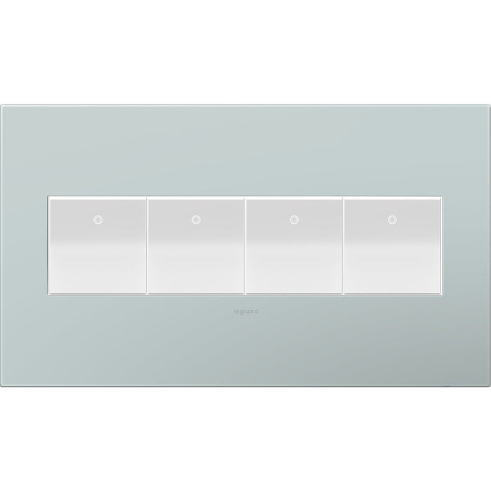 Legrand - AWP4GBL4 - Gang Wall Plate - Adorne - Pale Blue