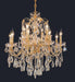 St. Francis 12 Light Chandelier Gold-Mid. Chandeliers-Elegant Lighting-Lighting Design Store