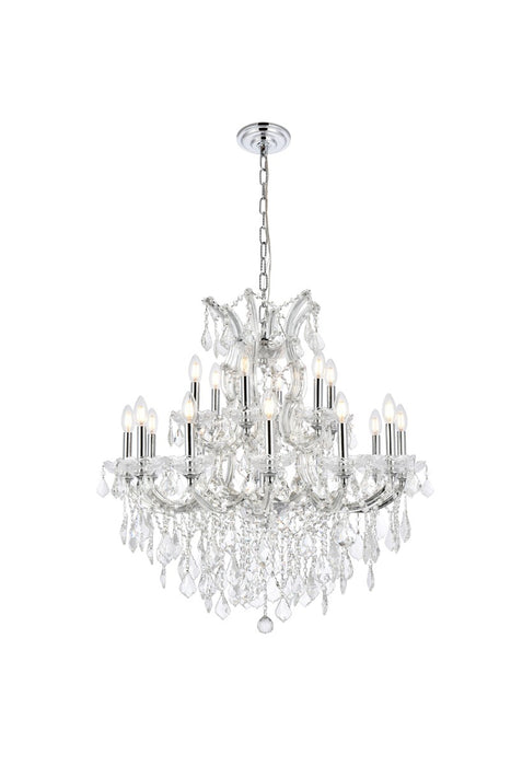 Maria Theresa 19 light Chandelier Chrome-Mid. Chandeliers-Elegant Lighting-Lighting Design Store