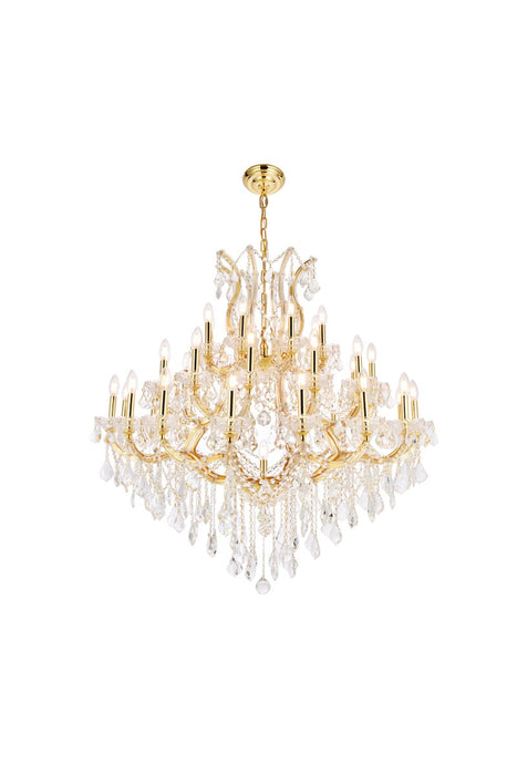 Maria Theresa 37 Light Chandelier Gold-Large Chandeliers-Elegant Lighting-Lighting Design Store