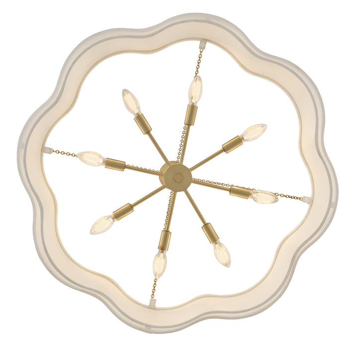 Gwen LED Chandelier Lacquered Brass-Mid. Chandeliers-Hinkley-Lighting Design Store