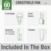 Crestfield 60" Ceiling Fan-Fans-Hunter-Lighting Design Store
