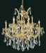 Maria Theresa 13 Light Chandelier Gold-Mid. Chandeliers-Elegant Lighting-Lighting Design Store