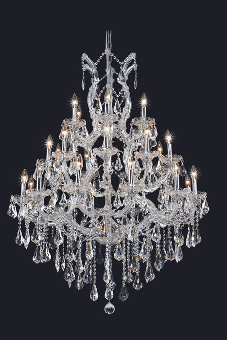 Maria Theresa 28 Light Chandelier Chrome-Large Chandeliers-Elegant Lighting-Lighting Design Store