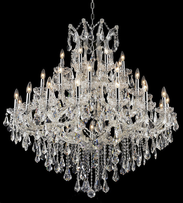 Maria Theresa 37 Light Chandelier Chrome-Large Chandeliers-Elegant Lighting-Lighting Design Store