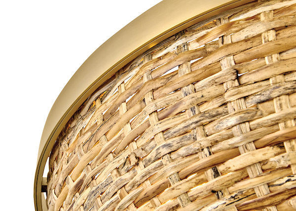 Sanibel LED Convertible Semi-Flush Mount Lacquered Brass-Pendants-Hinkley-Lighting Design Store