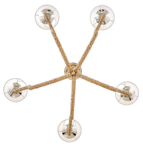 Harwich LED Chandelier Polished Nickel-Mid. Chandeliers-Hinkley-Lighting Design Store