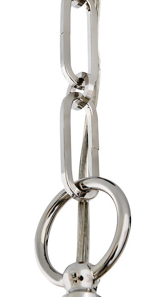 Harwich LED Chandelier Polished Nickel-Mid. Chandeliers-Hinkley-Lighting Design Store