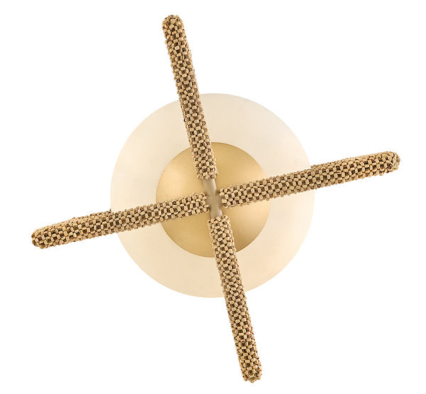 Keona LED Convertible Semi-Flush Mount Deluxe Gold-Semi-Flush Mts.-Hinkley-Lighting Design Store