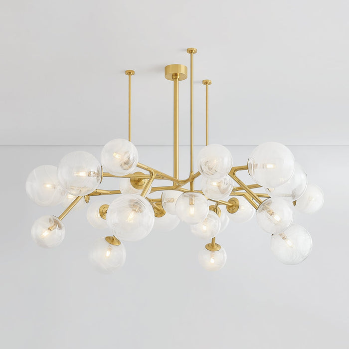 Glasgow 24 Light Chandelier-Large Chandeliers-Corbett Lighting-Lighting Design Store