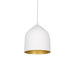 Helena One Light Pendant White/Gold-Mini Pendants-Kuzco Lighting-Lighting Design Store
