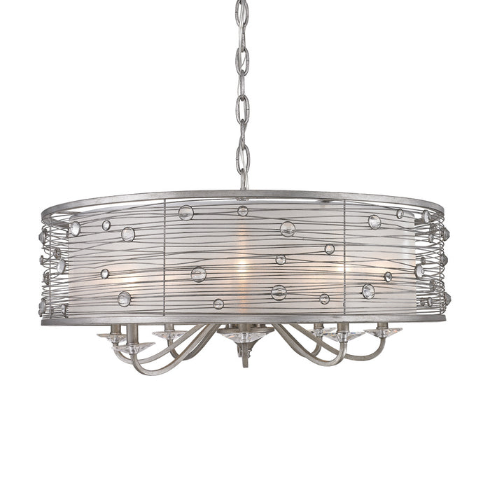Golden - 1993-8 PS - Eight Light Chandelier - Joia - Peruvian Silver