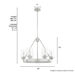 Hartland Chandelier-Mid. Chandeliers-Hunter-Lighting Design Store