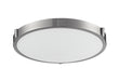 Floyd LED Flush Mount Brushed Nickel-Flush Mounts-Kuzco Lighting-Lighting Design Store