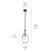 Kichler - 42047OZ - One Light Pendant - Everly - Olde Bronze