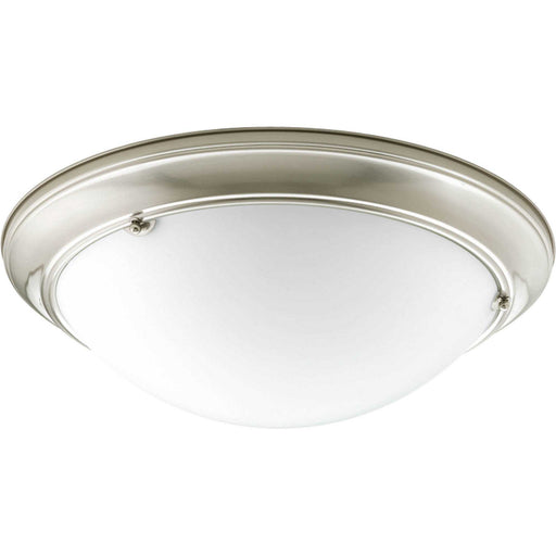 Eclipse Three Light Flush Mount Brushed Nickel