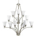 Progress Lighting - P4497-09 - 12 Light Chandelier - Joy - Brushed Nickel