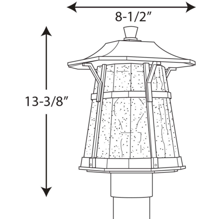 Progress Lighting - P5479-84 - One Light Post Lantern - Derby - Espresso