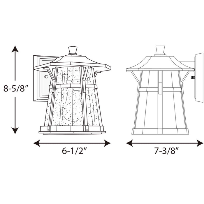 Progress Lighting - P5749-84 - One Light Wall Lantern - Derby - Espresso