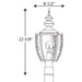Progress Lighting - P6417-20 - One Light Post Lantern - Roman Coach - Antique Bronze
