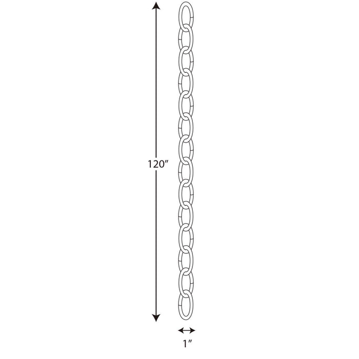 Progress Lighting - P8757-134 - Chain - Accessory Chain - Silver Ridge